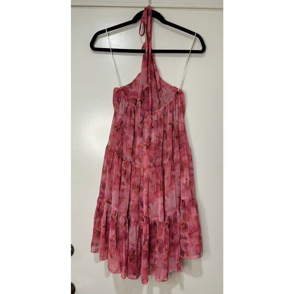 Misa Los Angeles Women's Sastra Mini Dress Abstract Fire Florals Size XS NWT - Picture 8 of 13
